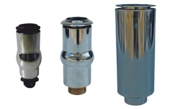 Stainless steel foam nozzles — 35-10E, 55-15E and 75-20E bodies